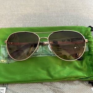 Brand new Kate Spade rose gold aviator sunglasses.